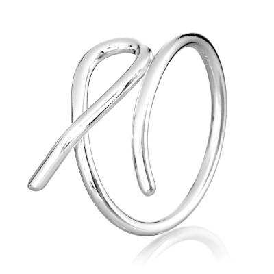 Серебряное кольцо безразмерное (S002510)